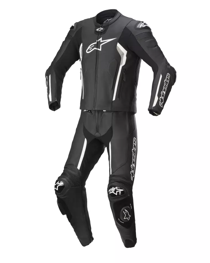 Nahkapuku Alpinestars 2-osainen Missile v2 Musta/Valkoinen - MP NAHKAPUVUT - 693-3160122-12-48 - 1