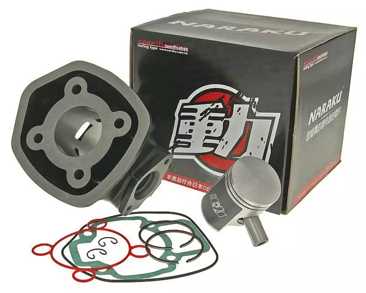 Naraku Sylinterisarja, 50cc, Piaggio / Gilera / Aprilia (Piaggio), Nestejäähd. - MOPON SYLINTERISARJAT - 301-1108 - 1