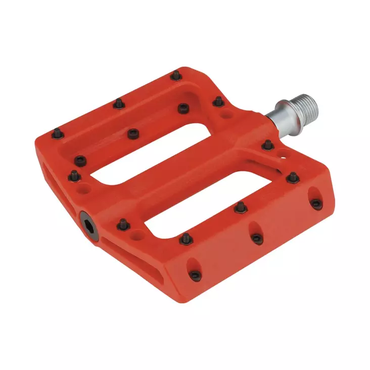 Poljin 9/16" cavo flat/bmx, thermoplastic, pun, teollisuuslaakerit, vaihdettava - POLKUPYÖRÄN POLKIMET - 47-148 - 1