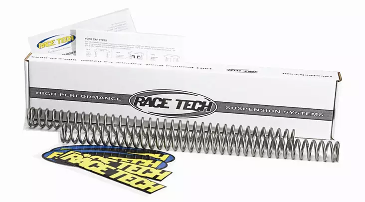 Race Tech Gaffelfjädrar F4466 0,88kg 44x657mm - Crossin etu iskunvaimentimen jouset - 46-56-4466-088 - 1