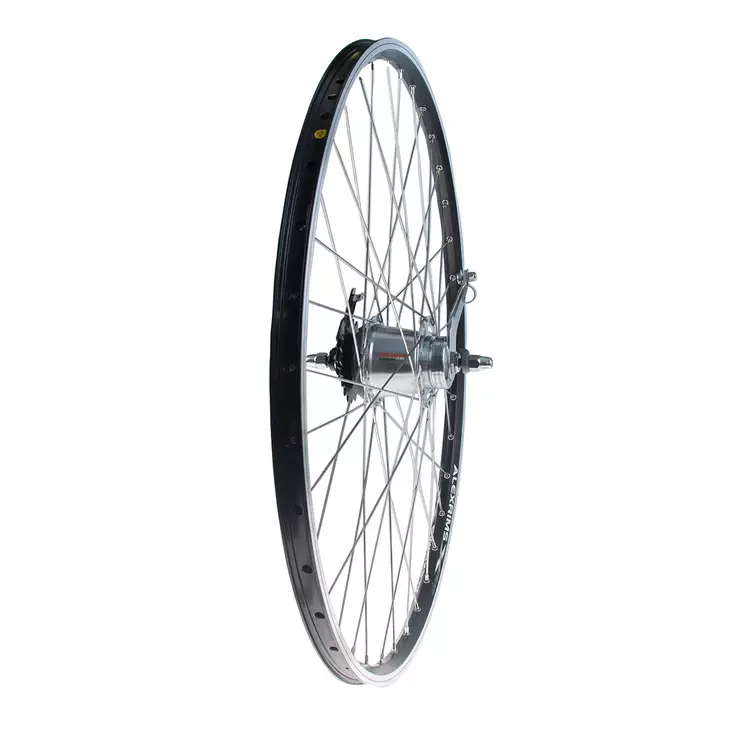 Takapyörä 28" 19-622 Nexus 7V. Alex X-2000, 2-Pohja, Alumiini, Musta - Takapyörät - 59088 - 1