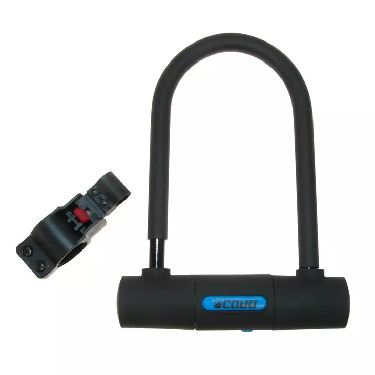 U-lukko cavo, 180x245 mm., musta - POLKUPYÖRÄN LUKOT JA OSAT - 45-108 - 1