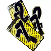 Blackbird Kilpanumerot Chrome 3kpl/Srj 15x7cm - TARRAT - 381-5069209 - 1