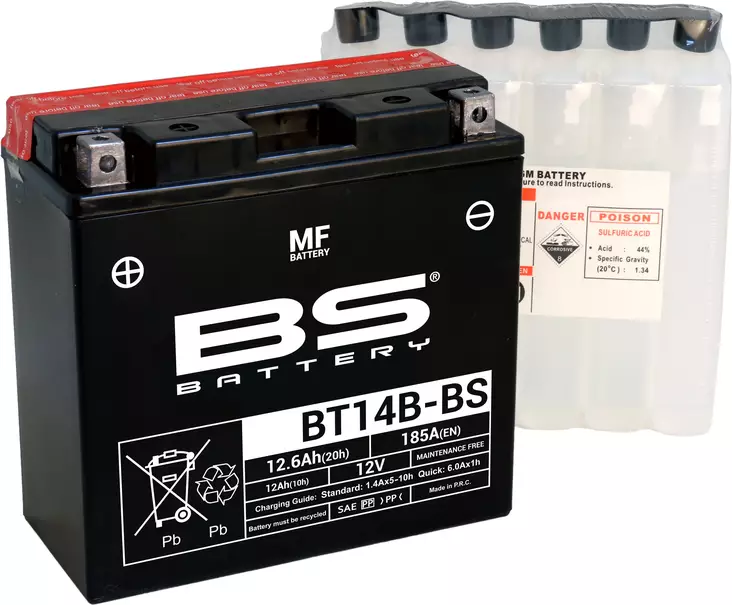 Bs Battery Bt14b-Bs Mf (Cp) Maintenance Free - AKUT - 140-300629 - 1