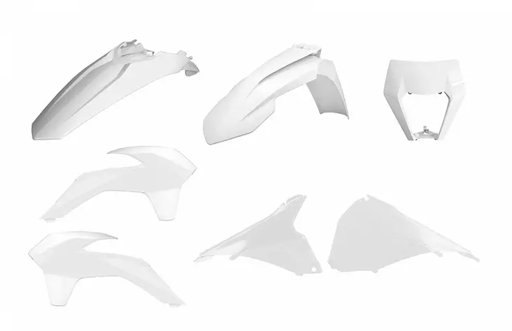 Polisport Kit W/Mask Enduro Restyling Ktm Exc/Exc-F(14-16) White Ktm - CROSSIN TÄYDELLISET MUOVISARJAT - 178-90879 - 1