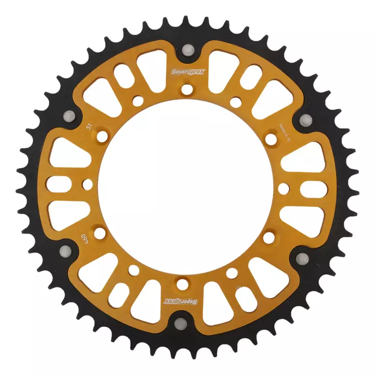 Supersprox Stealth Takaratas Ka Kx125/250/450/500 Gold - MÖNKIJÄN OSAT - 272-460-RST-51-9 - 1