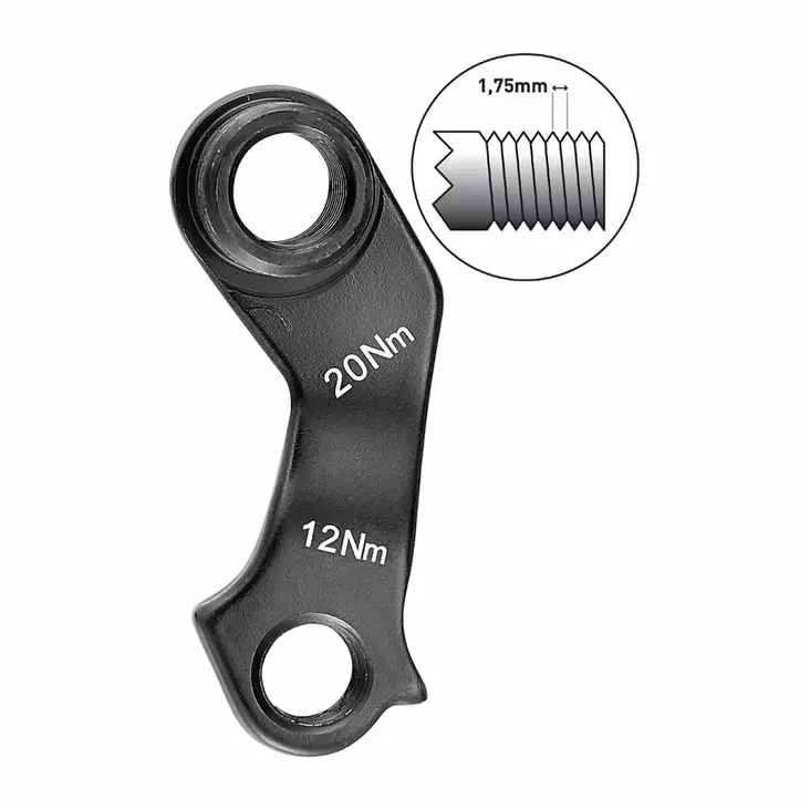 Takavaihtajan Korvake Marwi, Gh-199, Ktm, 12 Mm Läpiakseli, Kierre 1.75. - VAIHTAJAN KORVAKKEET - GH-199 - 1