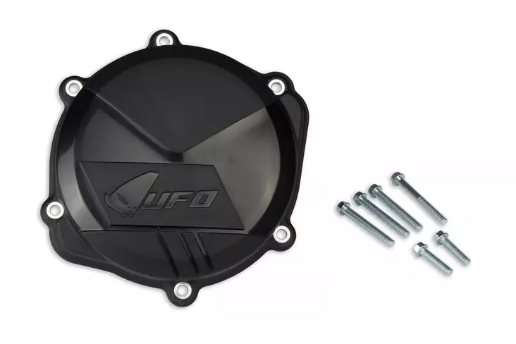 Ufo Clutch Cover Crf250 18- Black - CROSSIN KYTKINKOPAN SUOJAT - 650-2449 - 1