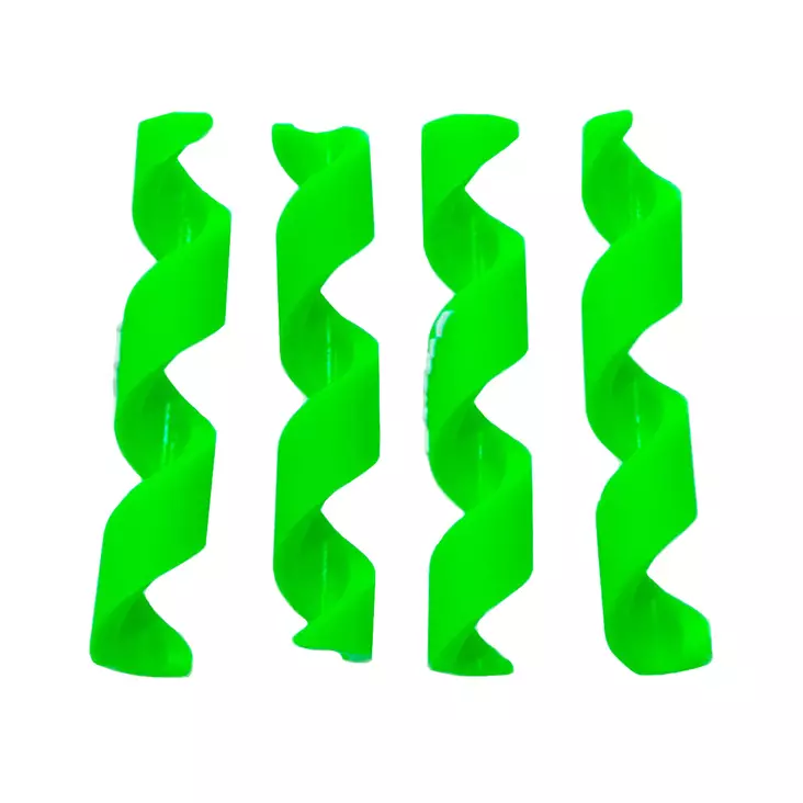 Vaijerinkuoren Suoja Alligator Spiraali, 4-5Mm, 4Kpl/Pkt, Vihreä - POLKUPYÖRÄN VAIJERIT - 63109 - 1