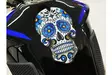 Puig Tank Pad Skull C/Blue - MP TANKINSUOJAT - 33-3673A - 1