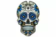 Puig Tank Pad Skull C/Blue - MP TANKINSUOJAT - 33-3673A - 2