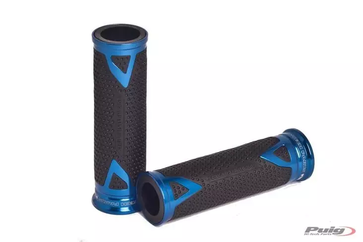 Puig Grips By Pair Puig Hi-Tech Radical Alu 123mm C/Blu - CROSSIN TUPIT - 33-8191A - 1