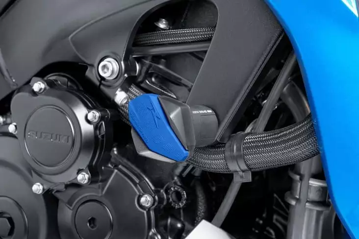 Puig Kit Caps Of Rubber Krash Pads R12 C/Blue - JALKATAPIT - 33-6378A - 1