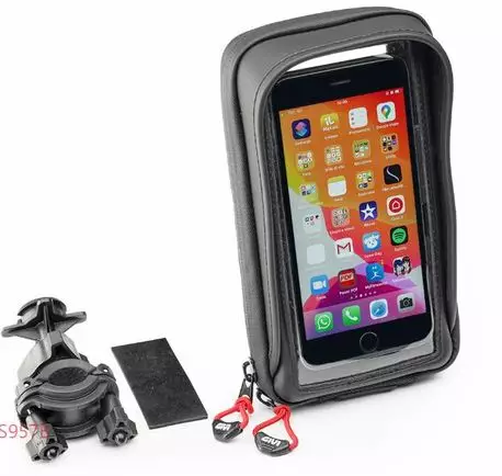 Givi Älypuhelin/Gps Tasku Iphone X/Xs, Galaxy S7-S10 Ohjaustanko Kiinnityksellä - Puhelin-, Gps- ja kamera kiinnikkeet - 321-S958B - 1