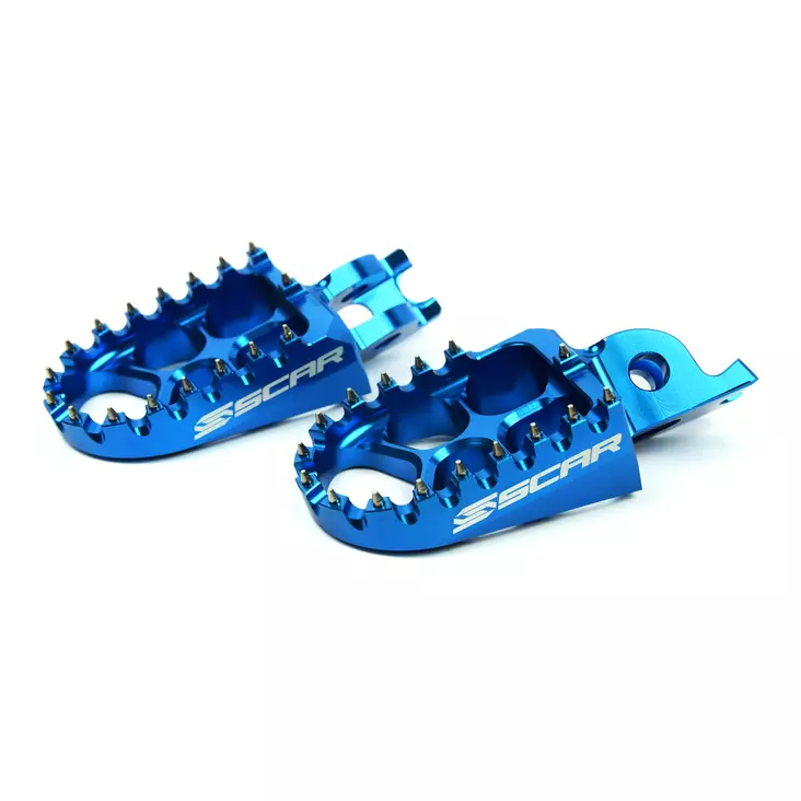 Scar Evolution Footpegs - Honda/Kawasaki Blue Color - CROSSIN JALKATAPIT - 430-S3515B - 1