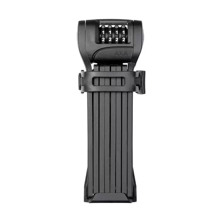 Linkkulukko axa fold lite 100 numerokoodi, taitettava pituus 100cm, musta - POLKUPYÖRÄN LUKOT JA OSAT - 59842095SC - 1