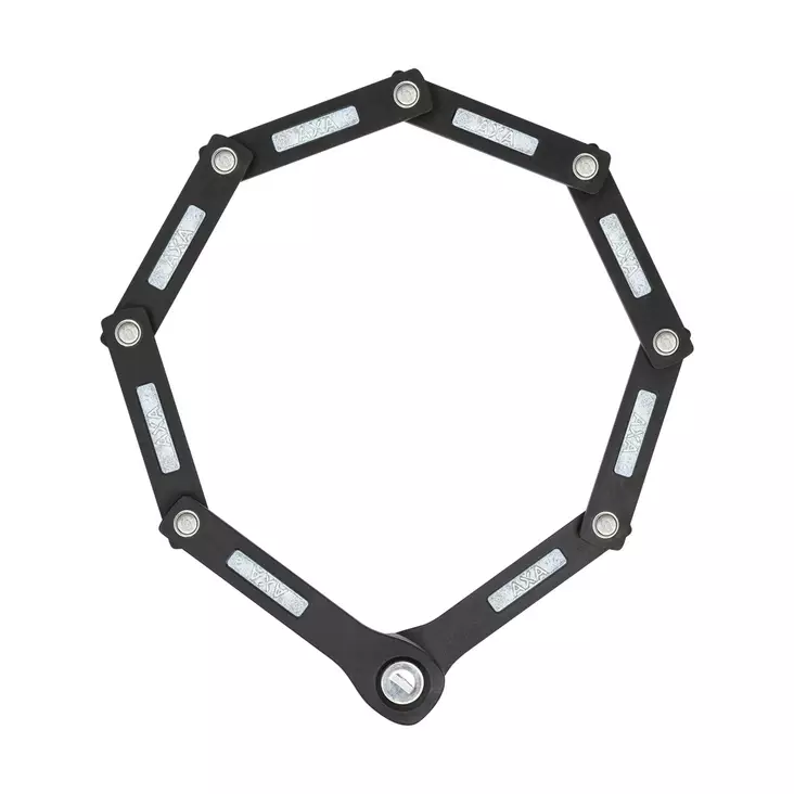 Linkkulukko axa fold lite 100, taitettava pituus 100cm, musta - POLKUPYÖRÄN LUKOT JA OSAT - 59841095SC - 1
