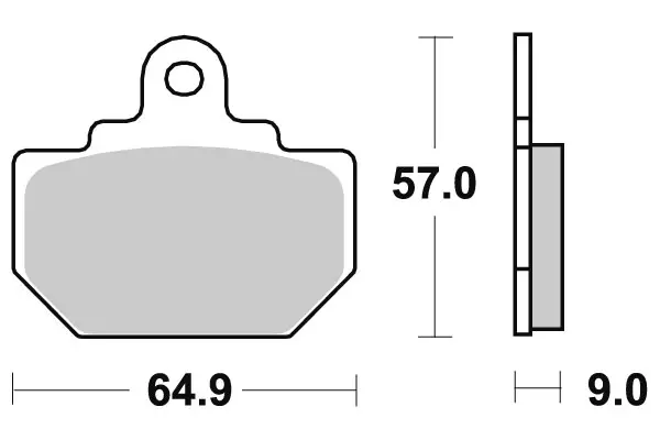 Sbs Jarrupalat Ceramic Taakse - MÖNKIJÄN OSAT - 23-610LF - 1