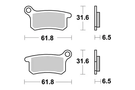 Sbs Jarrupalat Racing Sintered - CROSSIN JARRUPALAT - 23-783RSI - 1