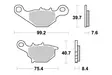 * Sbs Jarrupalat Sintered Offroad - CROSSIN JARRUPALAT - 23-702SI - 1