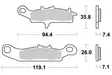 Sbs Jarrupalat Sintered Offroad - MÖNKIJÄN JARRUPALAT - 23-798SI - 4