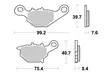 * Sbs Jarrupalat Sintered Offroad - CROSSIN JARRUPALAT - 23-820SI - 1