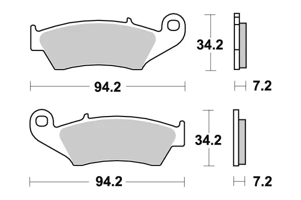 Sbs Jarrupalat Racing Sintered - MOPON JARRUPALAT - 23-694RSI - 1