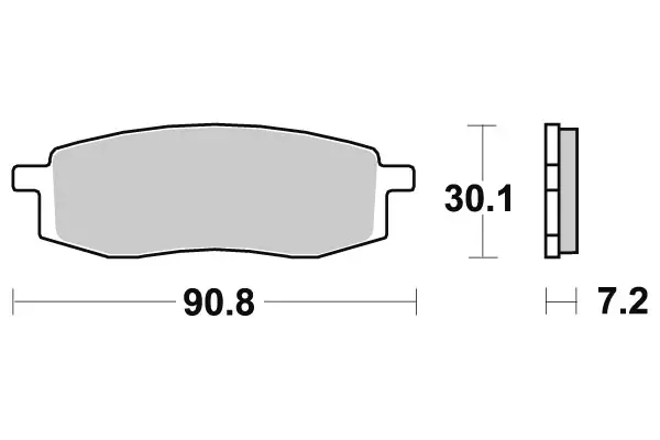 * Sbs Jarrupalat Sintered Offroad - CROSSIN JARRUPALAT - 23-580SI - 1