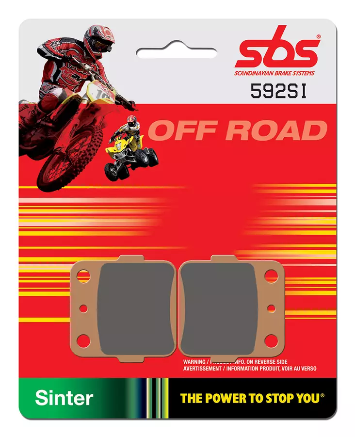 Sbs Jarrupalat Sintered Offroad - MÖNKIJÄN JARRUPALAT - 23-592SI - 1