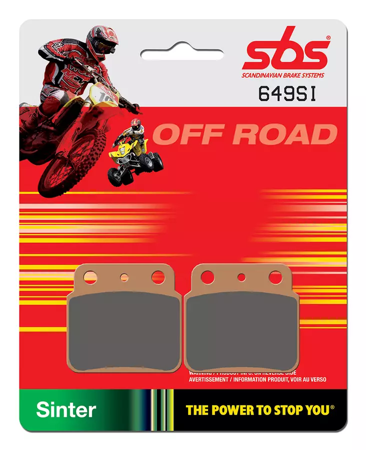 Sbs Jarrupalat Sintered Offroad - MÖNKIJÄN JARRUPALAT - 23-649SI - 1