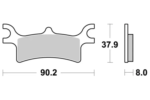 * Sbs Jarrupalat Sintered Offroad - CROSSIN JARRUPALAT - 23-787SI - 1