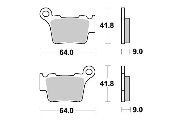 Sbs Jarrupalat Sintered Offroad - MÖNKIJÄN OSAT - 23-791SI - 1