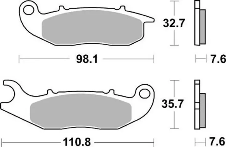 Sbs Jarrupalat Sintered Offroad - CROSSIN JARRUPALAT - 23-859SI - 1