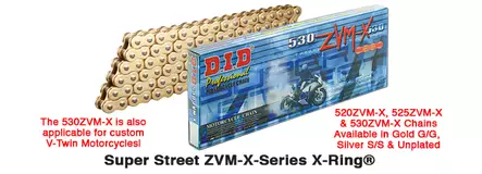 D.I.D 520zvm-X G&G Niittilukko (Zj) - MP KETJULUKOT - 283-520051-ZJ - 1