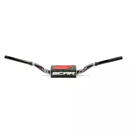 SCAR HANDLEBAR O² Ø28,6 (1 1/8") - HIGH STYLE - WITH DESIGN COLOR BLACK HANDLEBA - CROSSIN OHJAUSTANGOT - 430-S9132BK-BK - 1
