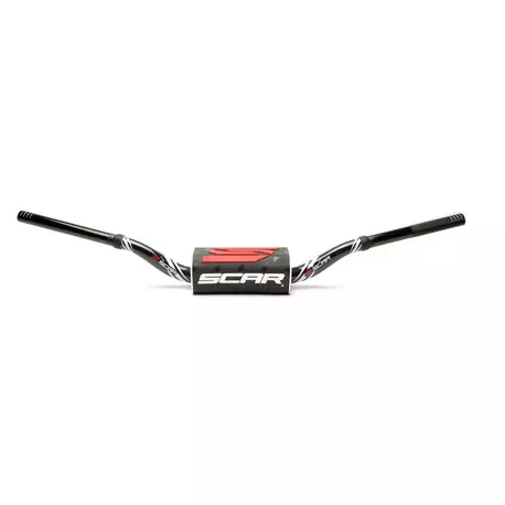 SCAR HANDLEBAR O² Ø28,6 (1 1/8") - VILLOPOTO/STEWART STYLE - WITH DESIGN COLOR B - CROSSIN OHJAUSTANGOT - 430-S9162BK-BK - 1