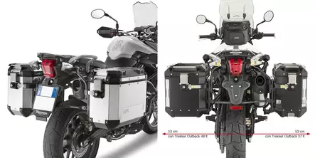 Givi Putkisivutelineet Trekker Outback Triumph Tiger 800/800xc (11-13) - MÖNKIJÄN OSAT - 322-PL6401CAM - 1