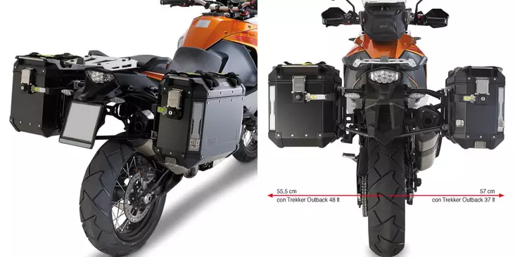 Givi Putkisivutelineet Trekker Outback Ktm 1050/1290 Adventure (15) - MÖNKIJÄN OSAT - 322-PL7705CAM - 1