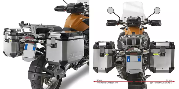 Givi Putkisivutelineet Trekker Outback R1200gs (04-12) - MÖNKIJÄN OSAT - 322-PL684CAM - 1