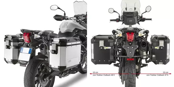 Givi Putkisivutelineet Trekker Outback Triumph Tiger 800/800xc (11-13) - MÖNKIJÄN OSAT - 322-PL6401CAM - 1