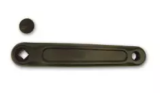 Kampi Vasen 170mm, Alu, Musta - POLKUPYÖRÄN KAMMET - 60314M - 1