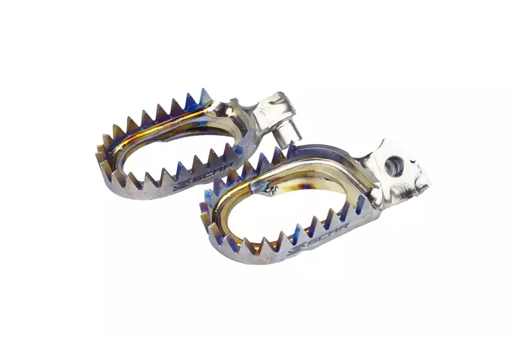 Scar Titanium Footpegs Anti Mud - Yamaha - CROSSIN JALKATAPIT - 430-S1516AM - 1