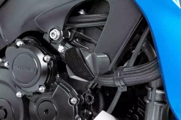 Puig Kit Caps Of Rubber Krash Pads R12 C/Black - JALKATAPIT - 33-6378N - 1
