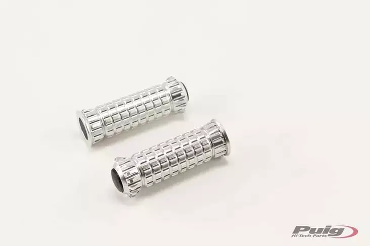 Puig Footpegs R-Fighter Piloto Rig/Left C/Silver - JALKATAPIT - 33-9192P - 1