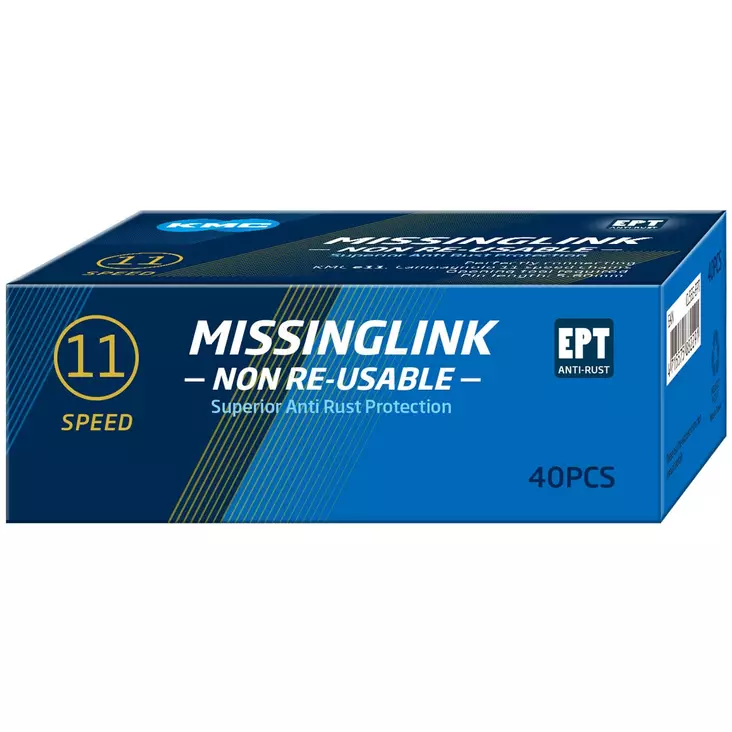 Ketjulukko kmc 11nr ept silver, 11/128", 40 kpl/ltk - POLKUPYÖRÄN KETJUT VAKIO - WC11EPTNR - 1