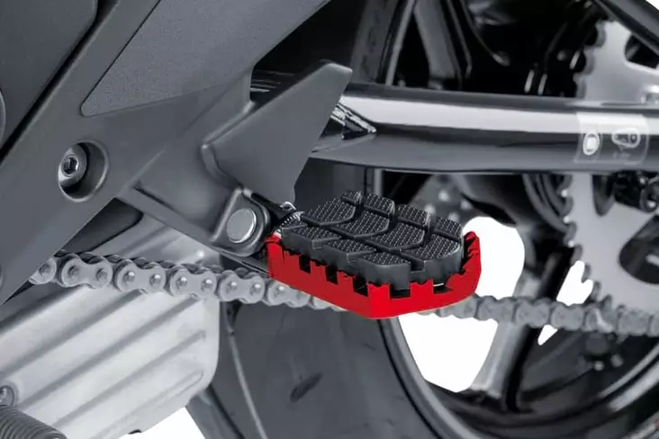 Puig Footpegs Hi-Tech Enduro Rig/Left C/Red - JALKATAPIT - 33-7587R - 1