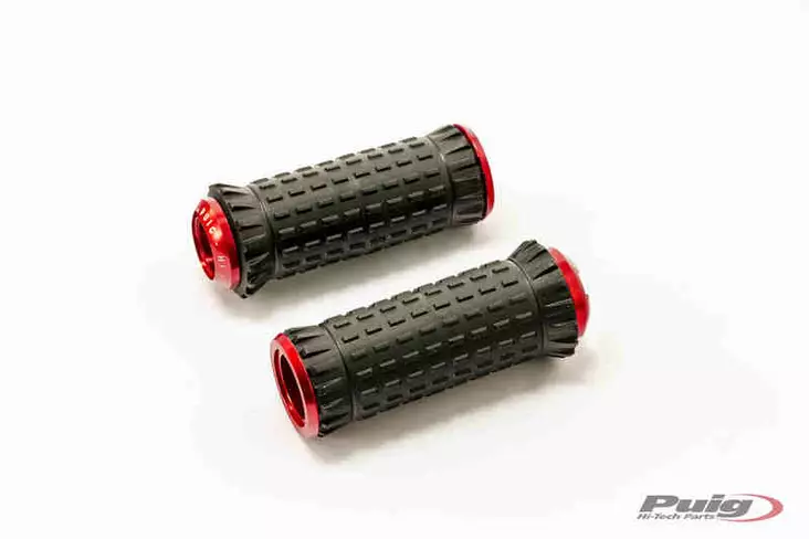 Puig Footpegs R-Fighter S Piloto Rig/Left C/Red - JALKATAPIT - 33-9193R - 1