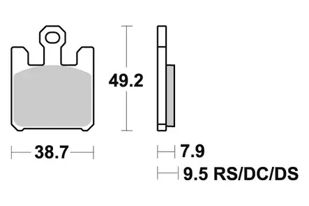 Sbs Jarrupalat Sintered - MÖNKIJÄN OSAT - 23-788HS - 1