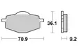Sbs Jarrupalat Sintered Taakse - MÖNKIJÄN OSAT - 23-575LS - 1