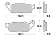 Sbs Jarrupalat Sintered Taakse - MÖNKIJÄN OSAT - 23-630LS - 1